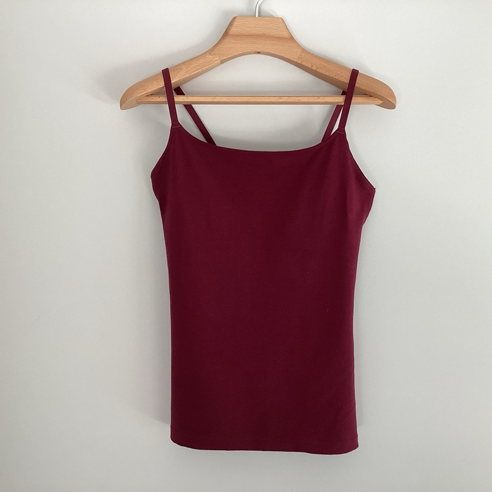 Spanx compression cami, burgundy